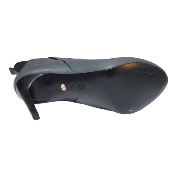 NEW Charles David Yadira Leather Platform Ankle Boots Gray Size 9.5 - Picture 6 of 9